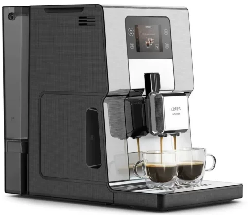 Кавомашина Krups Intuition Experience+ 3л, зерно, автомат.капучинатор, дисплей, авторецептів - 7, сенcор.керування, сріблястий