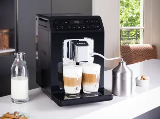 Кавомашина Krups Evidence 2.3л, зерно, автомат.капучинатор, дисплей, авторецептів - 15, сенсор.керування, чорний