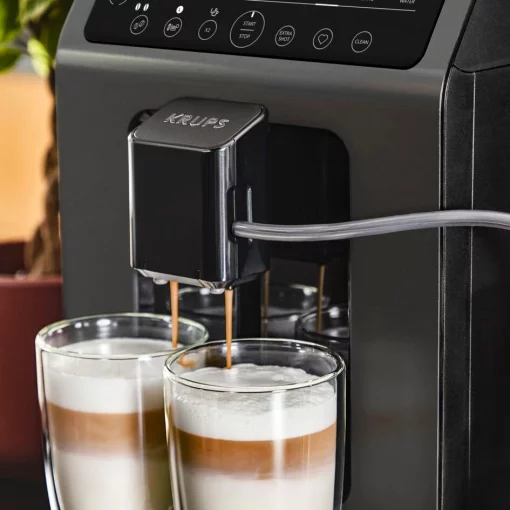 Кавомашина Krups Evidence Classic, 2.3л, зерно, автомат.капуч, дисплей, авторецептів -8, сенсор.керування, чорний