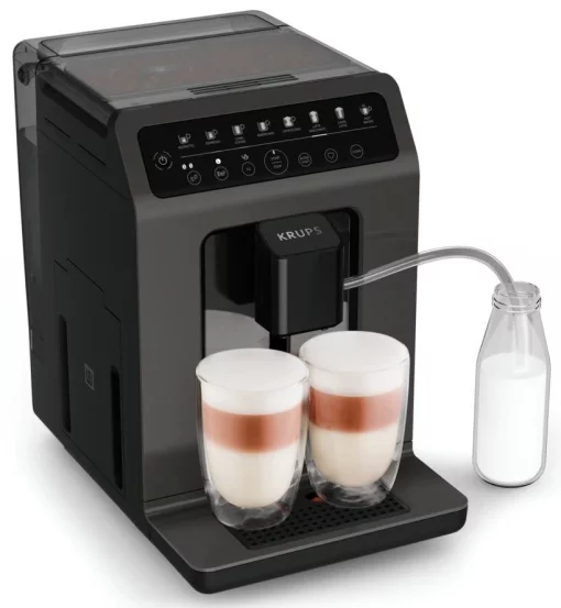 Кавомашина Krups Evidence Classic, 2.3л, зерно, автомат.капуч, дисплей, авторецептів -8, сенсор.керування, чорний