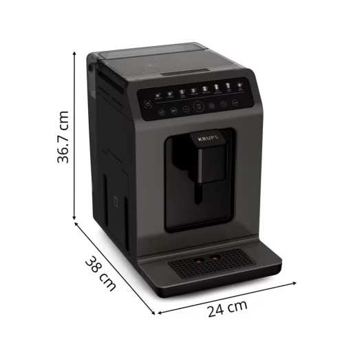 Кавомашина Krups Evidence Classic, 2.3л, зерно, автомат.капуч, дисплей, авторецептів -8, сенсор.керування, чорний