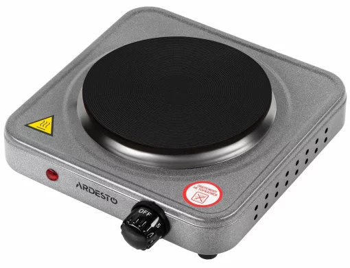 Плитка настільна Ardesto електрична, конфорок - 1 на 1кВт, керування - мех., графіт