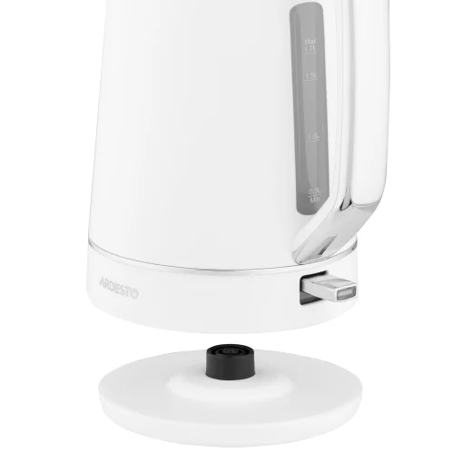 Електрочайник Ardesto Timeless Elegance, 1.7л, Otter, пластик, білий матовий