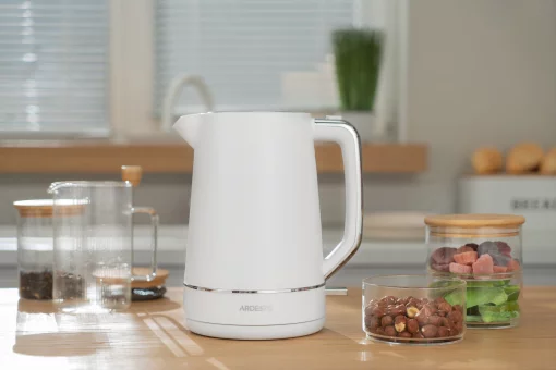 Електрочайник Ardesto Timeless Elegance, 1.7л, Otter, пластик, білий матовий