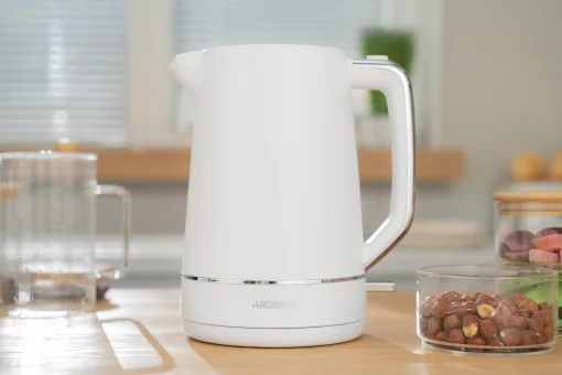 Електрочайник Ardesto Timeless Elegance, 1.7л, Otter, пластик, білий матовий