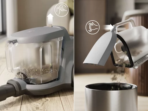 Пилосос Electrolux контейнерний, 850Вт, конт пил -2л, HEPA12, 3 насадки, сірий