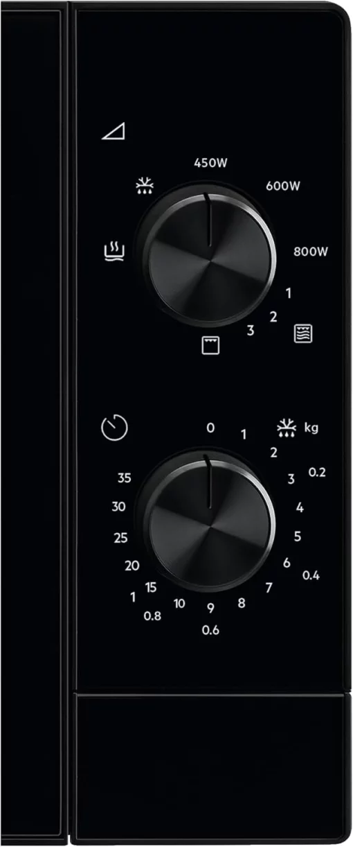 Мікрохвильова піч Electrolux, 20л, мех. керування, 800Вт, гриль, чорний