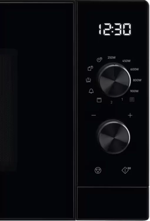 Мікрохвильова піч Electrolux, 25л, мех. керування, 900Вт, гриль, дисплей, інвертор, чорний