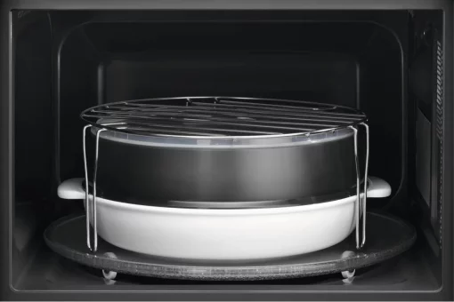 Мікрохвильова піч Electrolux, 25л, мех. керування, 900Вт, гриль, дисплей, інвертор, чорний