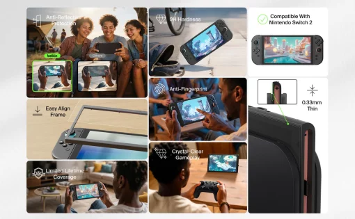 Захисне скло Belkin для Nintendo Switch 2 Anti-Reflective