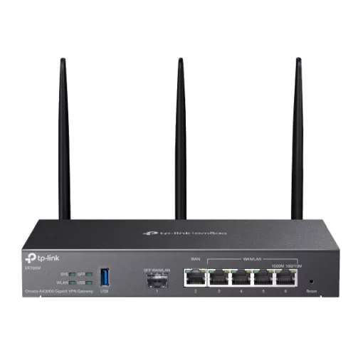 Мультисервісний Маршрутизатор TP-LINK ER706W AX3000 4xGE LAN/WAN, 1xGE WAN, 1xSFP, 1xUSB3.0