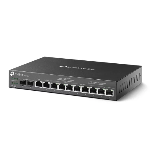 Мультисервісний Маршрутизатор TP-LINK ER7212PC 8xGE LAN (8xPoE), 1xGE WAN, 1xGE WAN/LAN, 2xGE SFP WAN/LAN, 110Вт