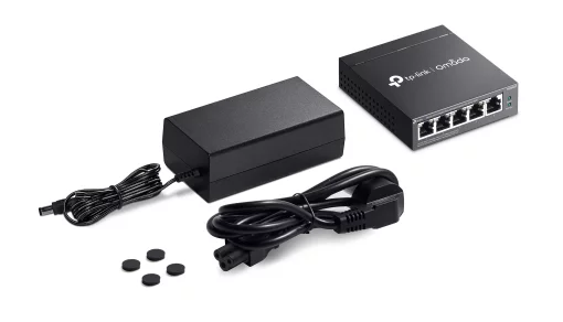 Комутатор TP-LINK ES205GP 5xGE (4xPoE), 65.2Вт, WebSmart