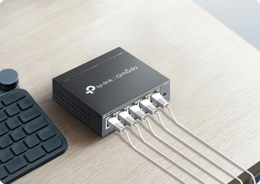 Комутатор TP-LINK ES205GP 5xGE (4xPoE), 65.2Вт, WebSmart