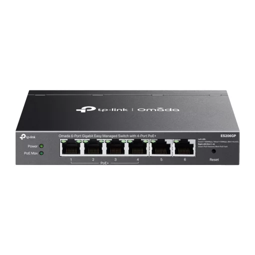 Комутатор TP-LINK ES206GP  6xGE (4xPoE), 65W, WebSmart