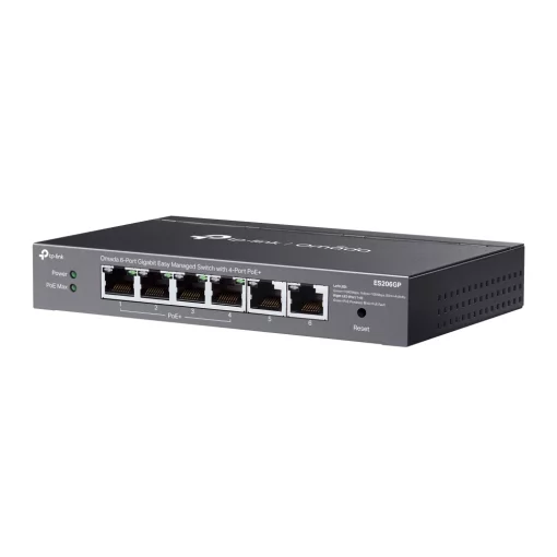 Комутатор TP-LINK ES206GP  6xGE (4xPoE), 65W, WebSmart