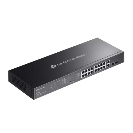 Комутатор TP-LINK Switch ES220GMP  20xGE (16xPoE), 250Вт, 2xSFP, WebSmart