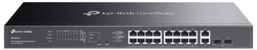Комутатор TP-LINK Switch ES220GMP  20xGE (16xPoE), 250Вт, 2xSFP, WebSmart