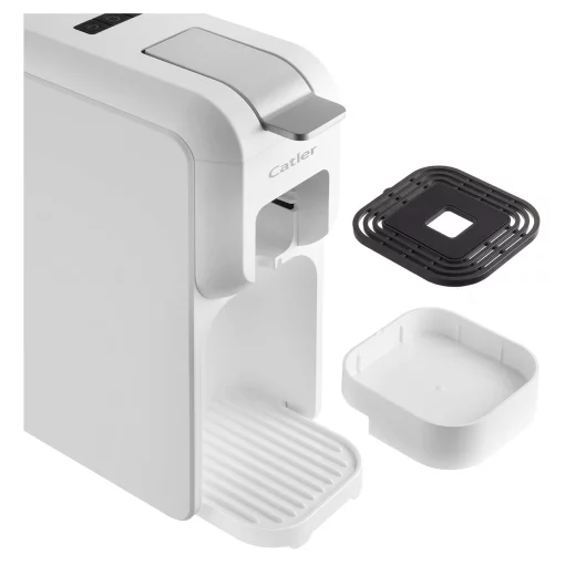 Кавоварка Catler капсульна Porto 0.8л, капсули, мелена кава, механічне керування, білий