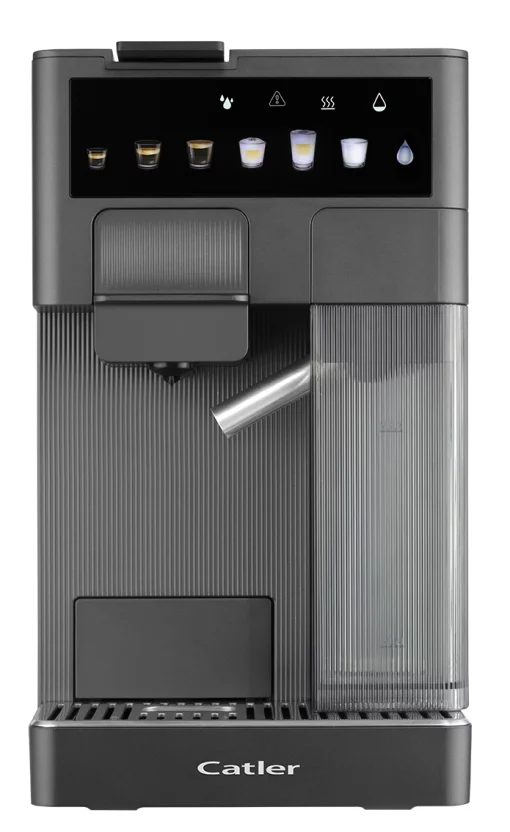 Кавоварка Catler капсульна Renzo 1.6л, капсули, мелена кава, сенсорне керування, автоматичний капучинатор, сірий
