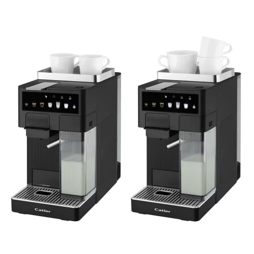 Кавоварка Catler капсульна Renzo 1.6л, капсули, мелена кава, сенсорне керування, автоматичний капучинатор, чорний