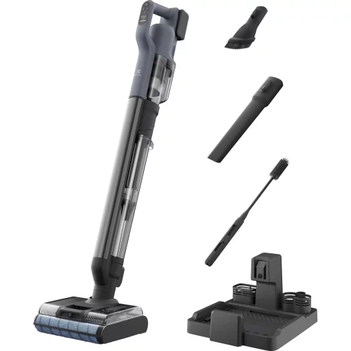 Пилосос Electrolux бездротовий, вологе прибирання, конт пил -0.57л, вода -0.65л, автон. робота до 80хв, вага-7.09кг, 2в1, синій