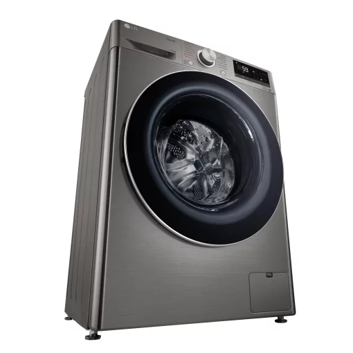 Пральна машина LG фронтальна, 8.5кг, 1200, A+++, 48см, дисплей, пара, інвертор, cріблястий