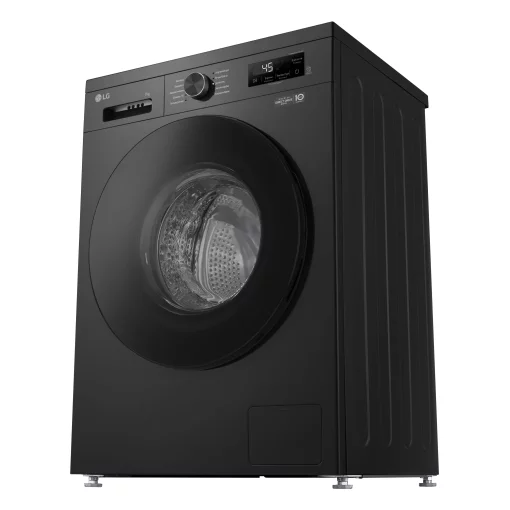 Пральна машина LG фронтальна, 7кг, 1200, A+++, 44см, дисплей, пара, інвертор, чорний