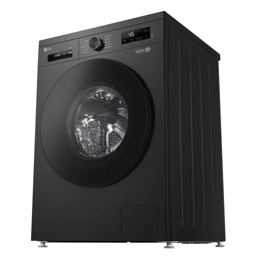 Пральна машина LG фронтальна, 9кг, 1200, A+++, 55см, дисплей, пара, інвертор, чорний