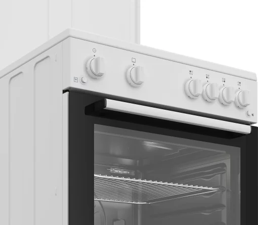 Плита Beko газова, 64л, 60x60см, таймер, білий
