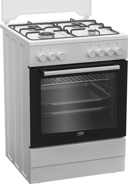 Плита Beko комбінована, 66л, 60x60см, конвекція, білий