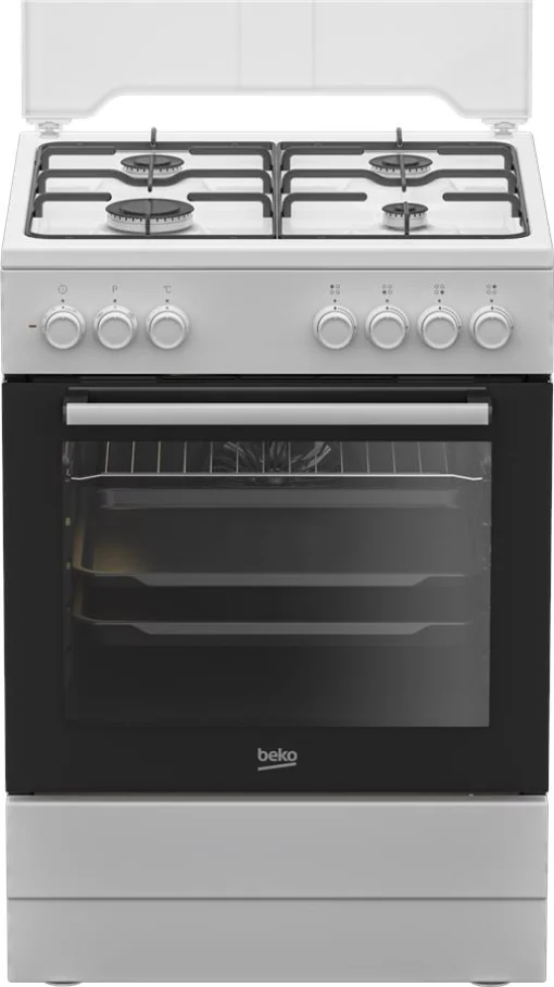 Плита Beko комбінована, 66л, 60x60см, конвекція, білий