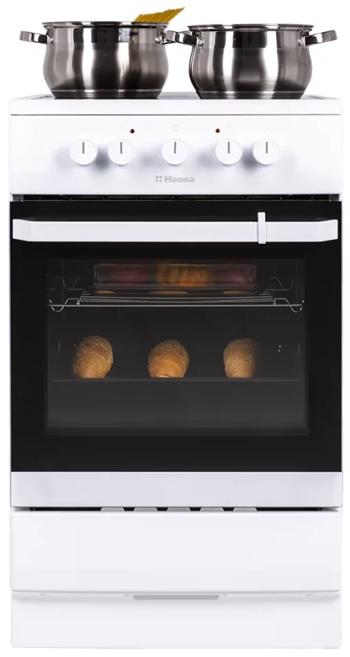 Плита Hansa електрична склокерамічна, 67л, 50x60см, білий