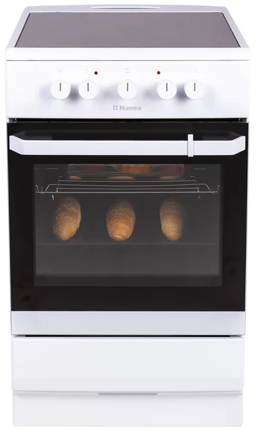 Плита Hansa електрична склокерамічна, 67л, 50x60см, білий