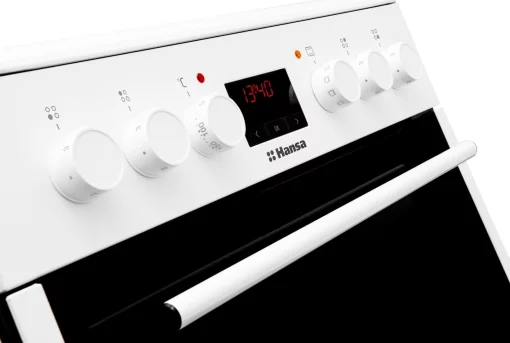 Плита Hansa електрична склокерамічна, 65л, 60x60см, дисплей, конвекція, білий
