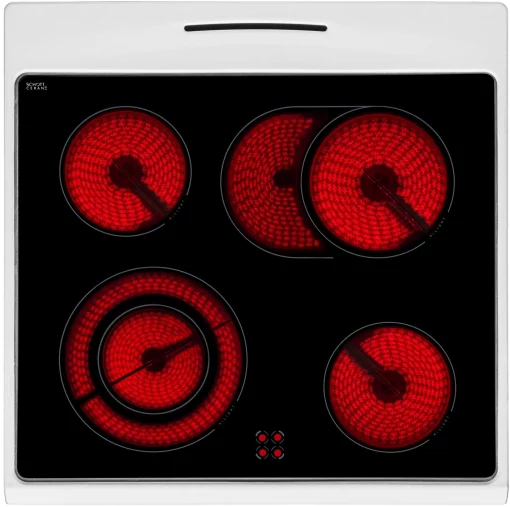 Плита Hansa електрична склокерамічна, 60х60см, 65л, дисплей, білий