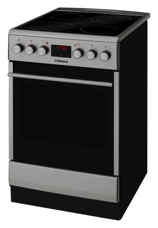 Плита Hansa електрична склокерамічна, 65л, 50x60см, дисплей, конвекція, нерж
