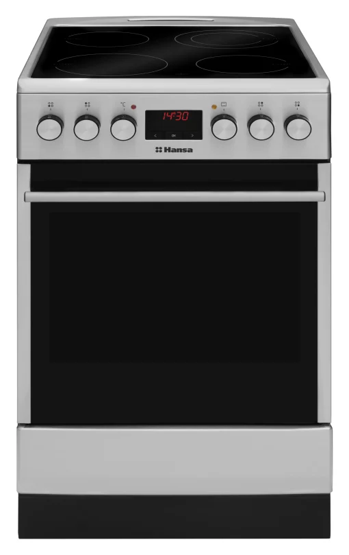 Плита Hansa електрична склокерамічна, 65л, 50x60см, дисплей, конвекція, нерж