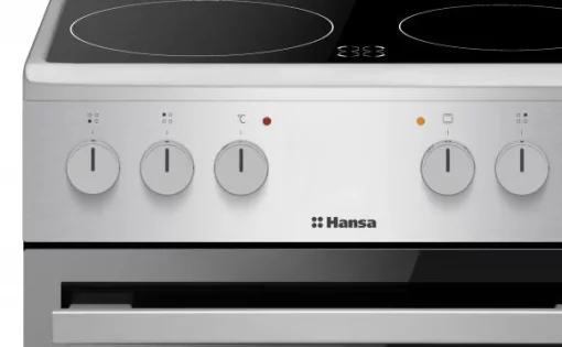Плита Hansa електрична склокерамічна, 50х60см, 62л, нержавіюча сталь