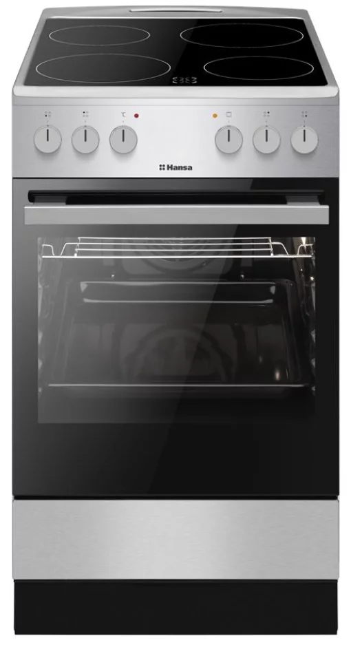 Плита Hansa електрична склокерамічна, 50х60см, 62л, нержавіюча сталь