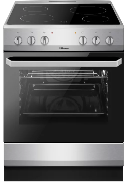 Плита Hansa електрична склокерамічна, 60х60см, 62л, нержавіюча сталь