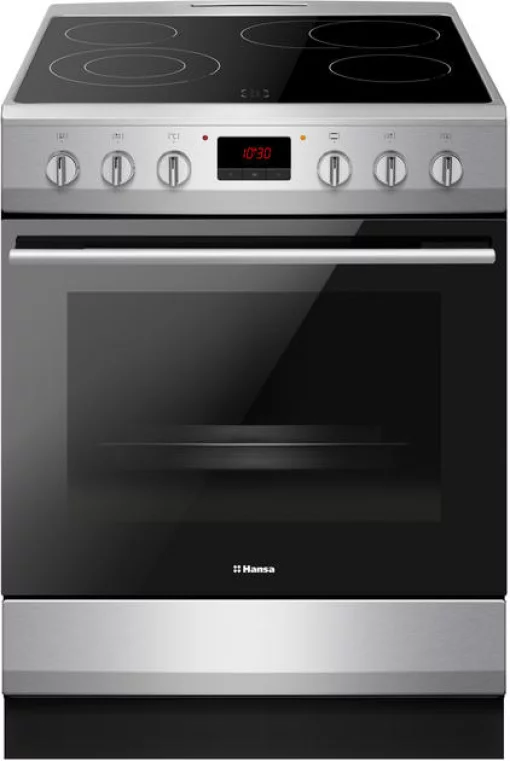 Плита Hansa електрична склокерамічна, 65л, 60x60см, дисплей, конвекція, нерж