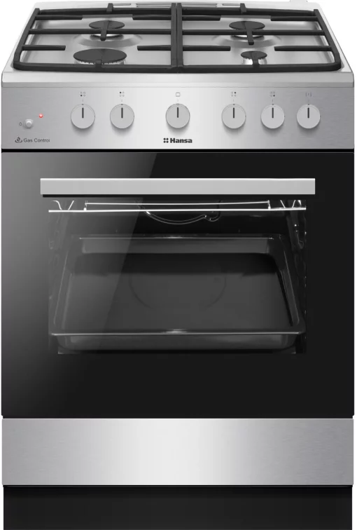 Плита Hansa газова, 70л, 60x60см, чавун, нерж