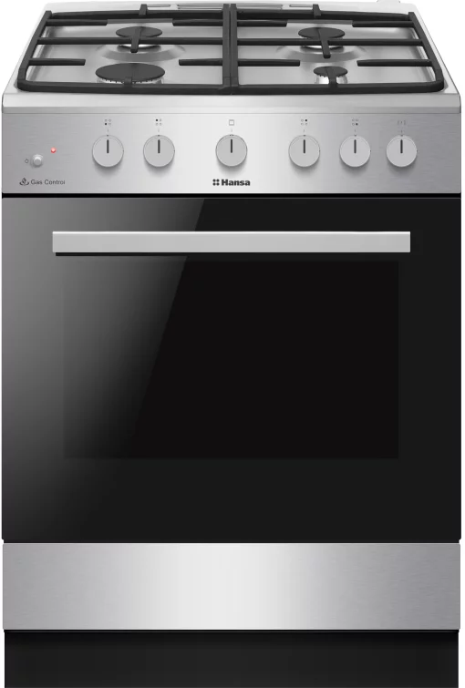 Плита Hansa газова, 70л, 60x60см, чавун, нерж