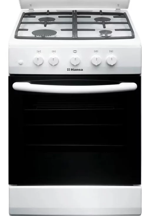 Плита Hansa газова, 56л, 50x60см, чавун, білий