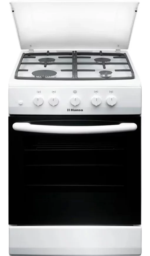Плита Hansa газова, 56л, 50x60см, чавун, білий