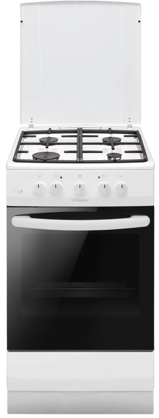 Плита Hansa газова, 56л, 50x60см, чавун, білий