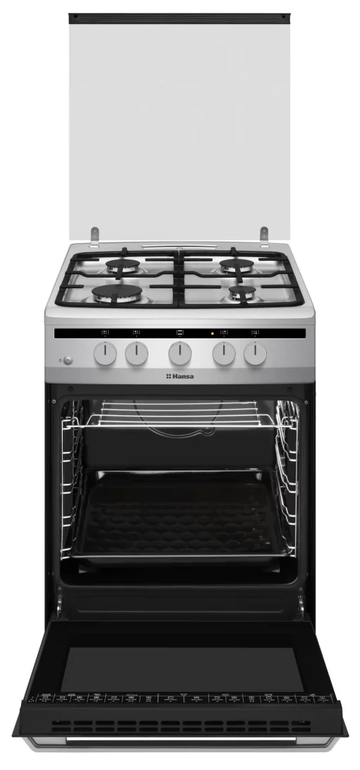 Плита Hansa газова, 60л, 50x60см, чавун, нерж