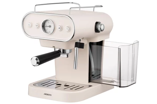 Кавоварка Ardesto ріжкова Vintage Dream 1.2л, мелена, ручний капучинатор, підігрів чашок, бежевий
