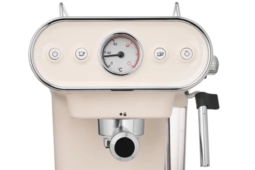 Кавоварка Ardesto ріжкова Vintage Dream 1.2л, мелена, ручний капучинатор, підігрів чашок, бежевий